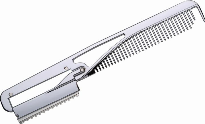 Actual product image Efalock Coppelo Isaaki Razor Combzor Chrome