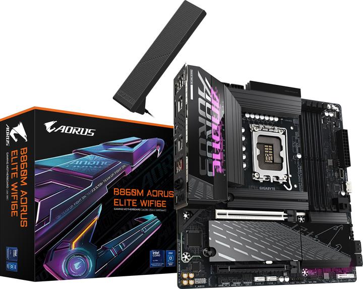 Actual product image Gigabyte B860M AORUS ELITE WIFI6E (LGA 1851, Intel B860, mATX)