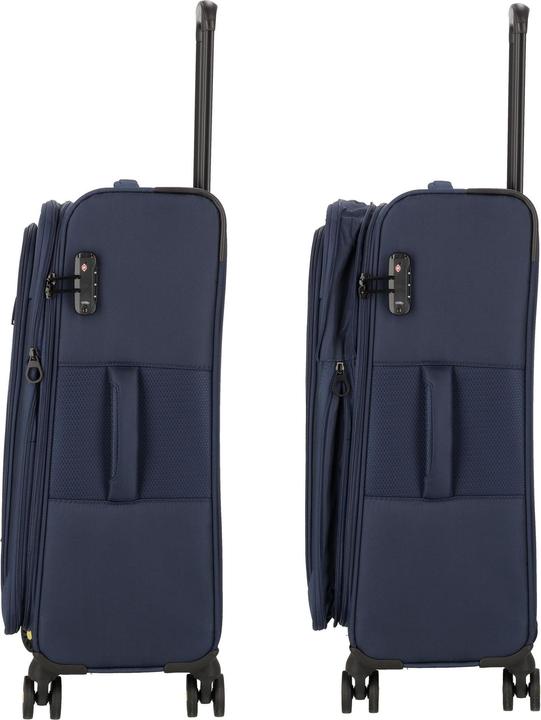Actual product image D&N Travel Line 9704 4-wheel suitcase set, 3-piece with stretch fold (220 l, XL (from 140l))