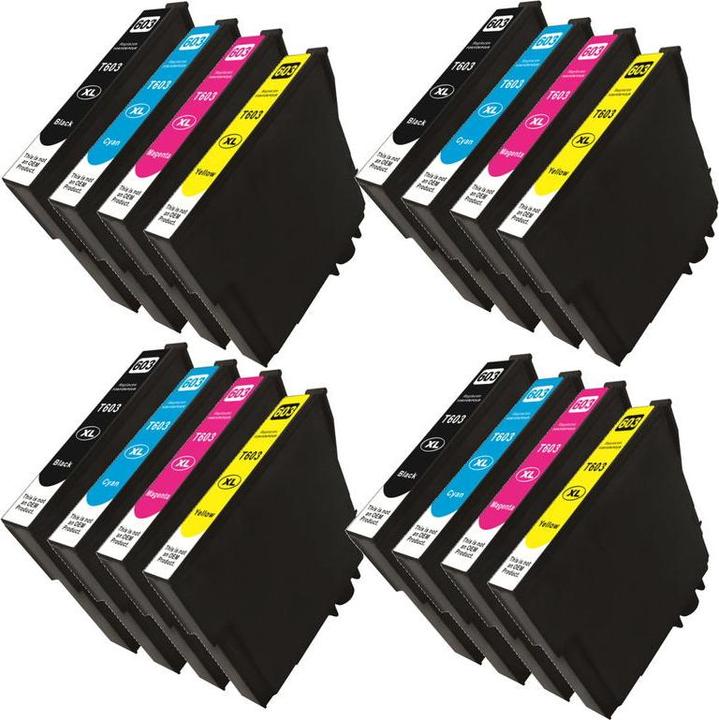 Actual product image Hermex Compatible Ink Cartridge XL for Epson Expression Home XP-3100 (M, FC, Y, C)