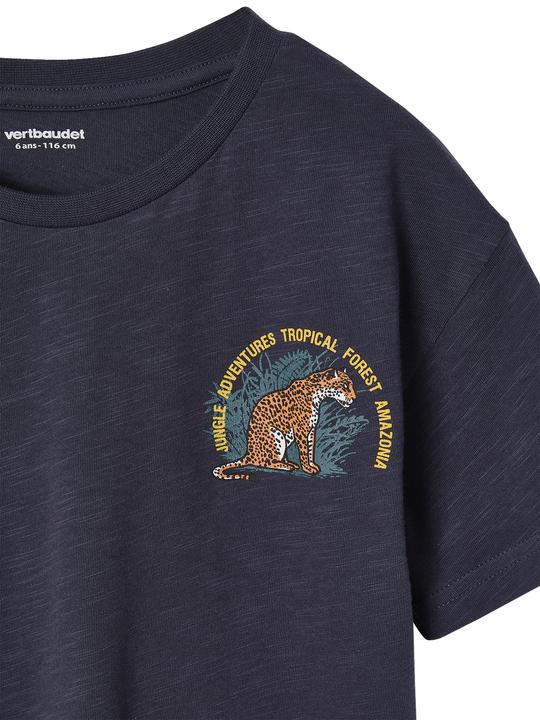 Immagine prodotto Vertbaudet Jungen T-Shirt mit Tiger vorn und hinten, Recycling-Baumwolle (110)