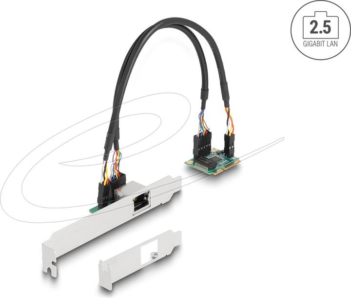 Produktbild Delock Mini PCIe I/O PCIe half size 1 x RJ45 2,5 Gigabit LAN (PCI Express 2.1)