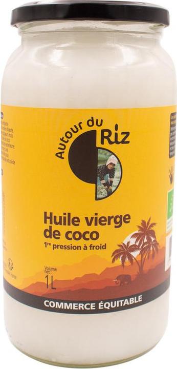 Image du produit Autour du Riz Huile de coco vierge, extraite à froid