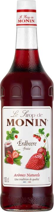 Actual product image Monin Strawberry syrup 0% vol. 1l