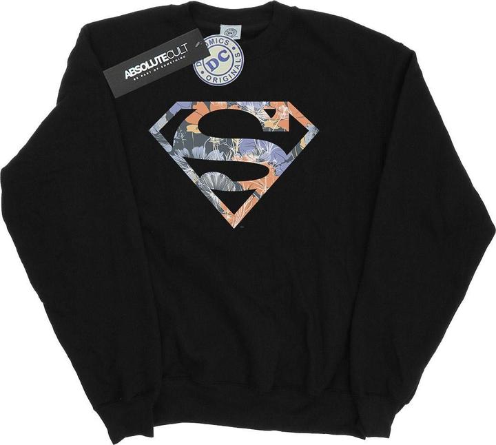 Superman Floral Logo 2 Sweatshirt (XL)