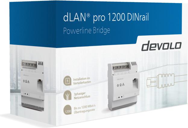 Actual product image Devolo dLAN pro 1200 DINrail (1200 Mbit/s)