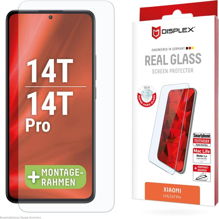 Displex Real Glass, 2D Panzerglas (1 Piece, Xiaomi 14T, Xiaomi 14T Pro)