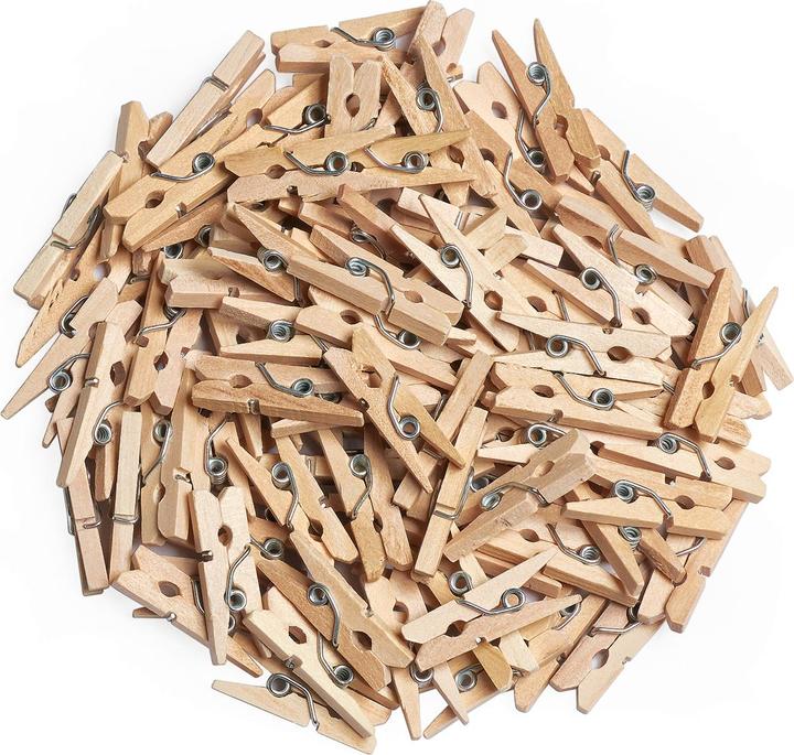 VBS XXL Mini-Holzklammern "2 cm", 100 Stück