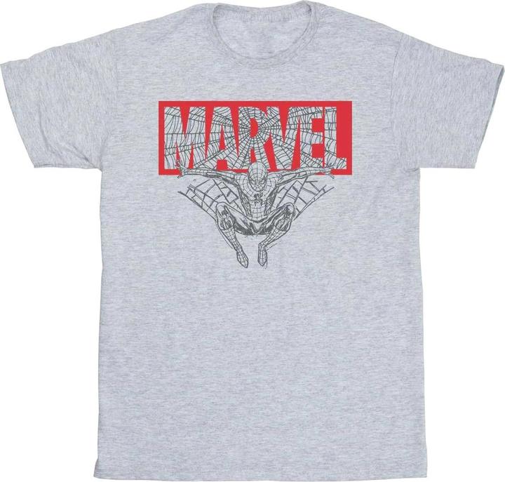 Spider Man Logo Red TShirt Jungen