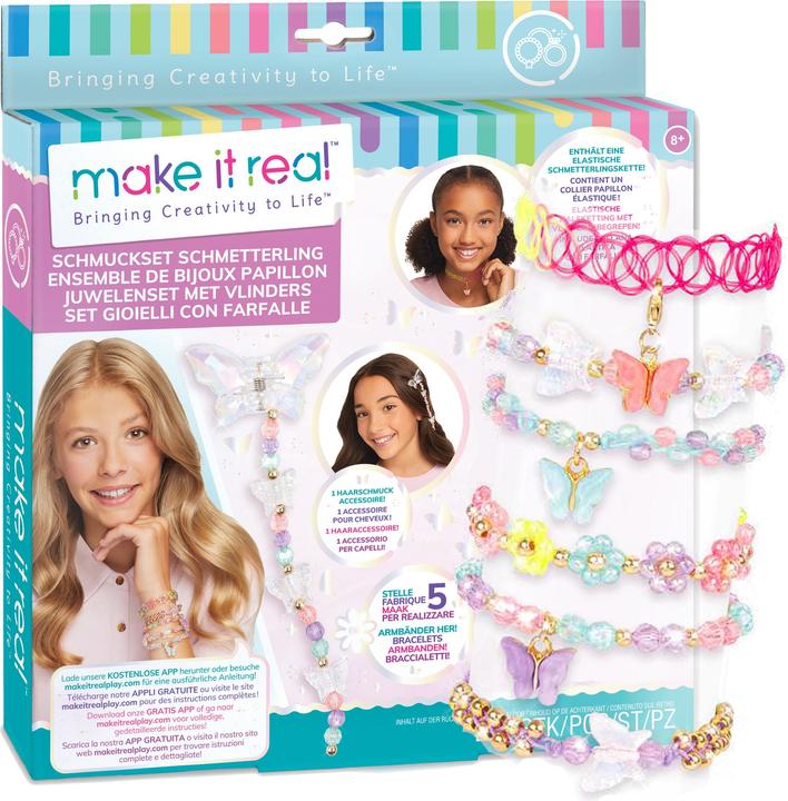 Actual product image Make it Real Butterfly Jewellery Set