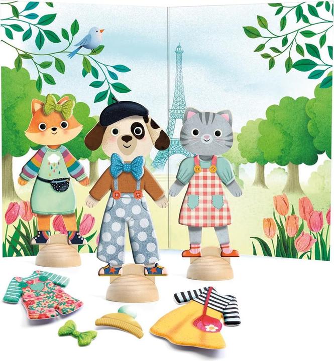 Actual product image Djeco Sticker collage Bonjour Paris