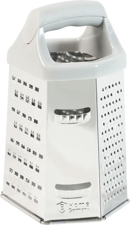 Produktbild B-Home Edelstahl-Küchenreibe Standreibe Sechskantreibe Gemüsereibe Handreibe