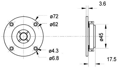 Produktbild Visaton Hochtonkalotte DTW 72