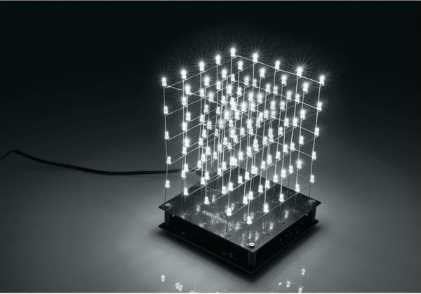 Produktbild Whadda WSL8018W LED Bausatz 3D-LED-Würfel 5 x 5 x 5 (weisse LED)