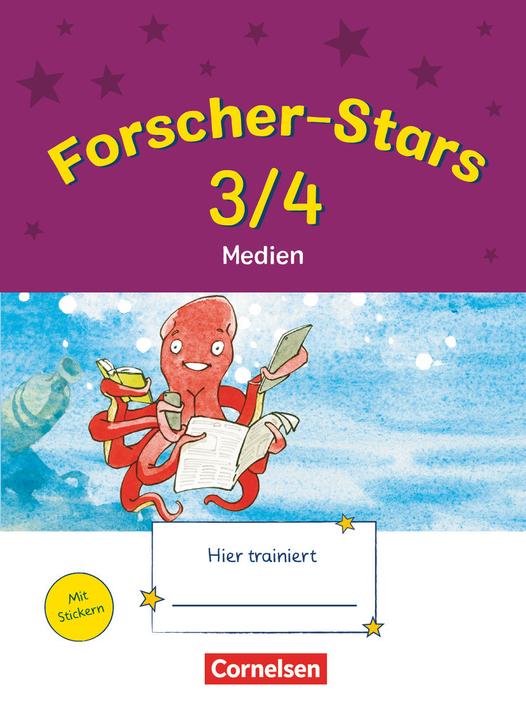 Produktbild Forscher-Stars 3./4. Schuljahr. Medien. Übungsheft mit Lösungen (Deutsch, Roland Rink, 2019)