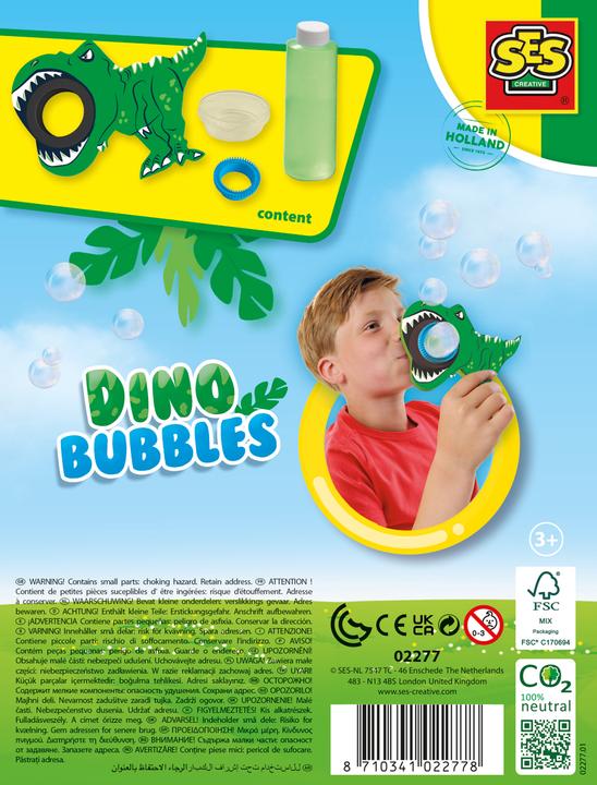Actual product image Ses Dino Bubbles Soap Bubbles