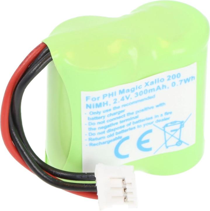 Actual product image XCell Akku passend für Philips Magic Xalio 200, NiMH, 2,4V, 300mAh