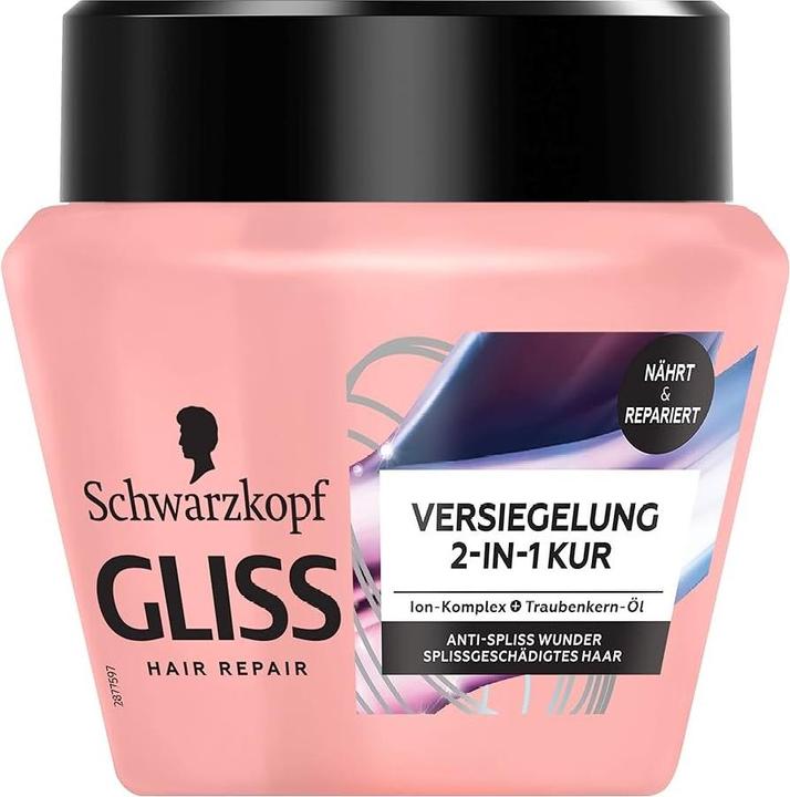 Medicaline Gliss Kur, Gesamt-Anti-Splas, Maske für Split-Enden, 300 ml (300 ml)