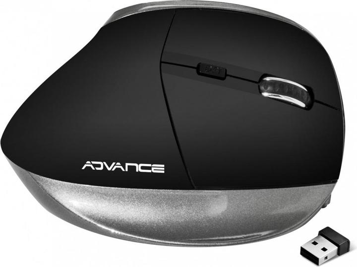 Image du produit Advance Souris Sans Fil Ergonomique Vertical Plus (Noir) (Sans fil)