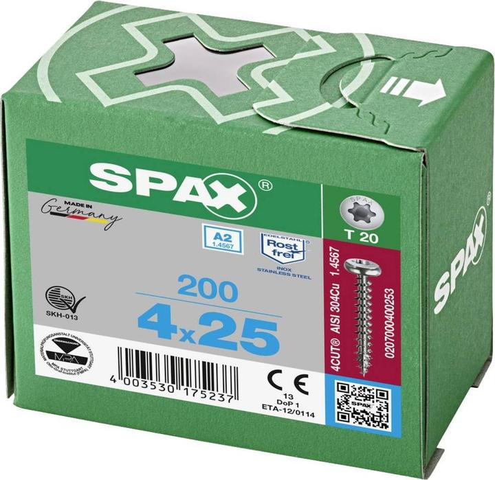 Actual product image Spax Screw R 88093 Ruko m.Spitze/Kreuzschlitz-PZ (200 Screws per piece)