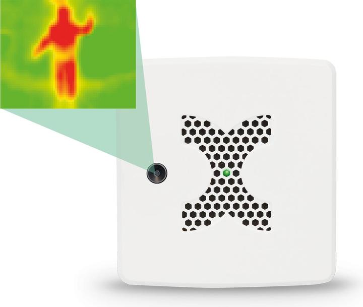 Immagine prodotto Kentix MultiSensor KMS-TI-90-W-BLE mit Ethernet (PoE) und Thermal Image (90° Optik), weiss