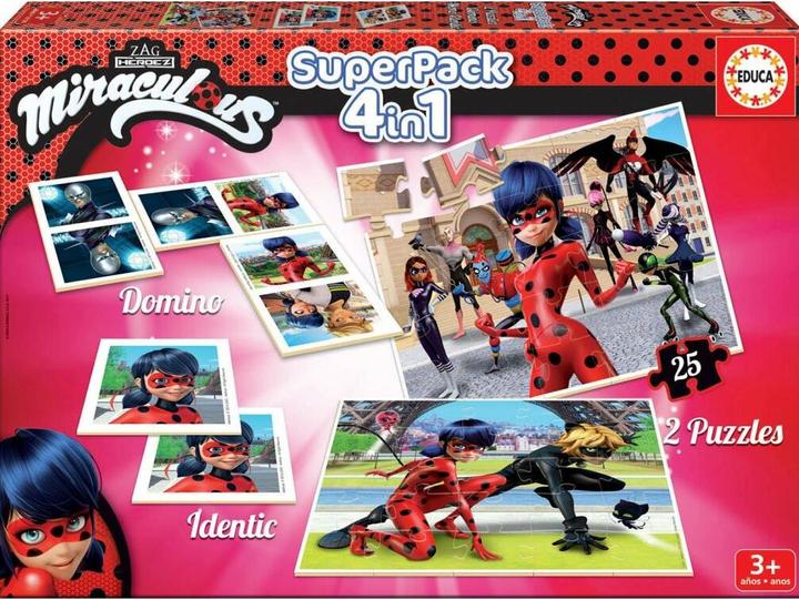 Image du produit Educa La coccinelle magique et le chat noir 4en1 Set de jeu