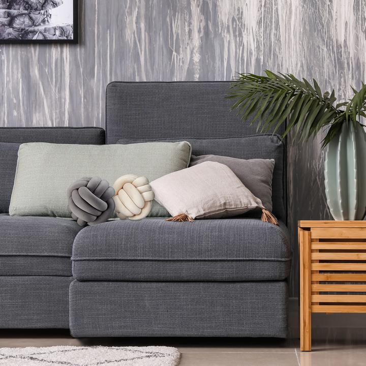 Actual product image Relaxdays Knot Pillow, Ø 25 cm (25 x 25 x 25 cm)