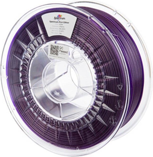 Actual product image Filament PLA Glitter violet 1.0kg 1.75mm (PLA, 1.75 mm, 1000 g, Violet)
