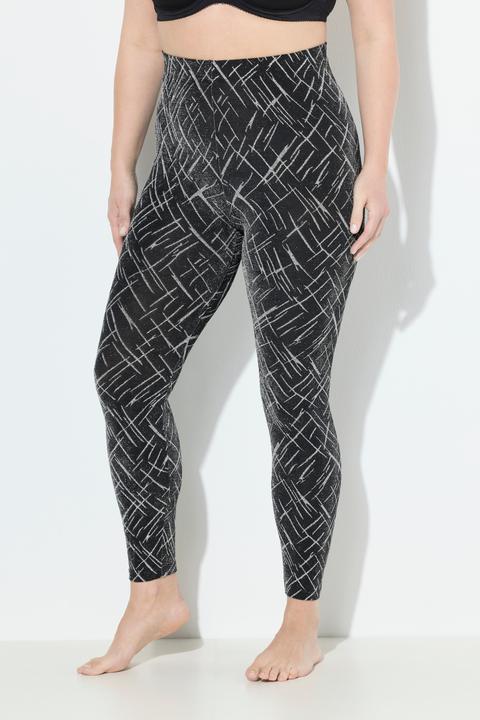 Produktbild Ulla Popken Strumpf-Leggings, gemustert, Glitter (50, 52)
