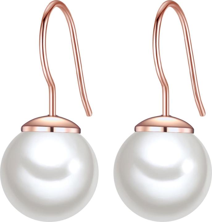 Actual product image Lulu & Jane Ladies Metal Alloy Shell Core Pearl Rose Gold - 29701 (Metal alloy)