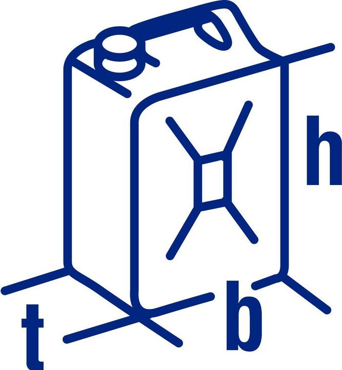 Produktbild Hünersdorff Kraftstoff-Kanister PREMIUM (UN) 5 L rot UN-Zulassung HDPE rotes Zubehör