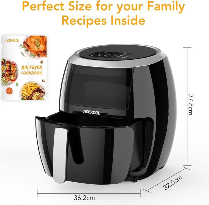 Image du produit Acekool Friteuse à air chaud 8L