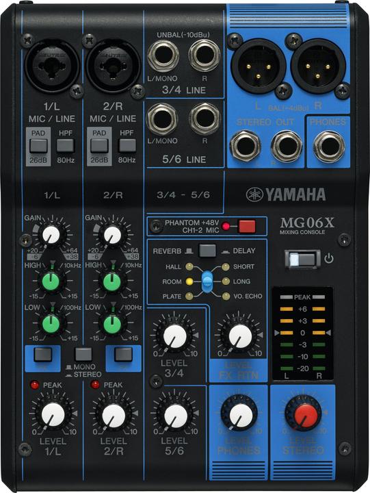 Yamaha MG06X (Mixer da studio e live)
