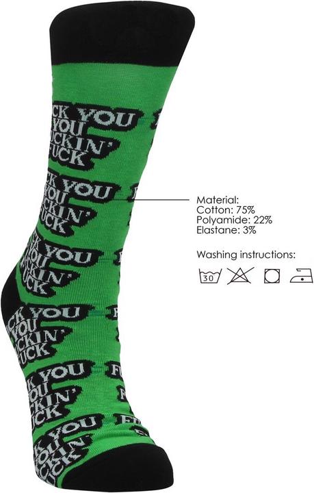 Actual product image Sexy Socks Fuck You (42 - 46)