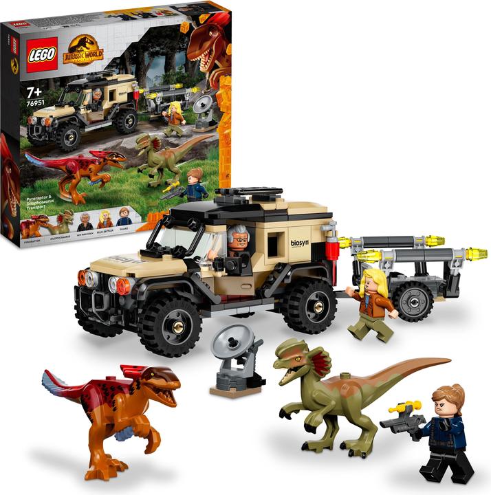 Produktbild LEGO Pyroraptor & Dilophosaurus Transport (76951, LEGO Jurassic World, LEGO Seltene Sets)