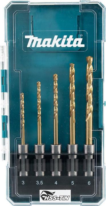 Makita Metallbohrer-Set (3,0, 5,0, 6,00 mm, 4,0, 3,5)