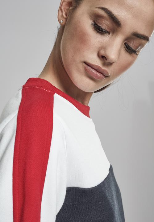 Image du produit Urban Classics Ladies Cropped 3-Tone Stripe Crew (XL)