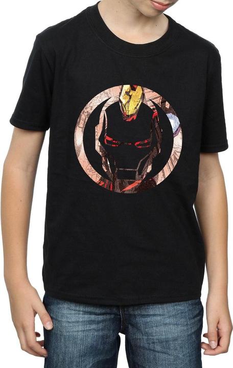 Immagine prodotto Iron Man Montage Symbol Maglietta Ragazzi (128)