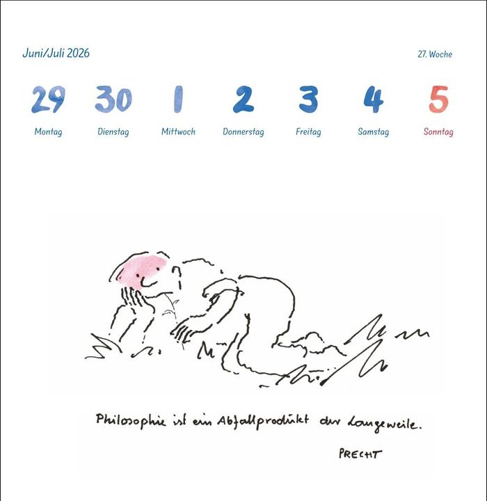 Produktbild Helme Heine: Philosophisches Premium-Postkartenkalender 2026 (Harter Einband, Deutsch)