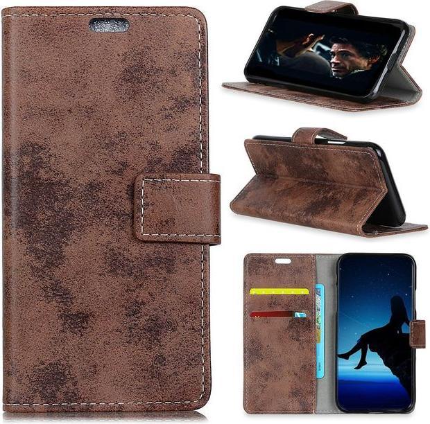 Actual product image MU Style Vintage Leather Bookcover Series (Xiaomi Redmi 6)