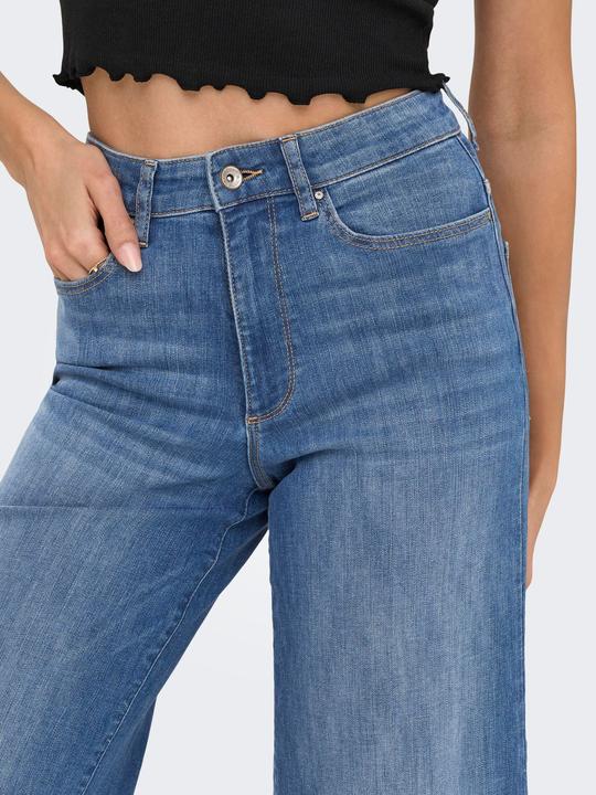 Immagine prodotto Only ONLANN-MADISON Hohe Taille Verkürzt Jeans Jeans mit weitem Bein (32)