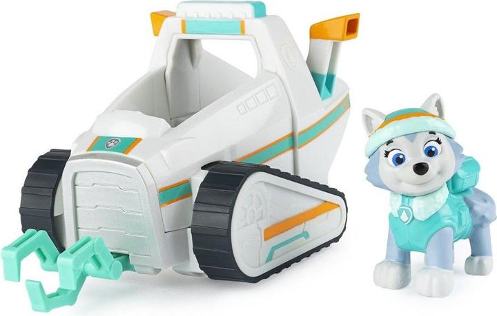 Image du produit Spin Master PAW Patrol, Everest's Snow Plow, Toy Car with Collectible Action Figure, Sustainably Minded Kids Toy
