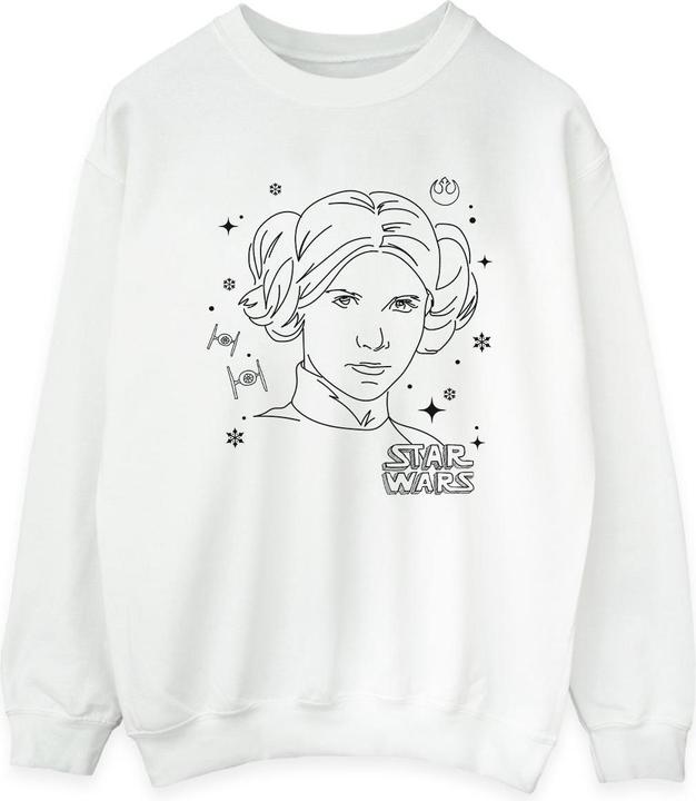 Star Wars Episode IV: A New Hope Leia Christmas Sketch Sweatshirt (M)