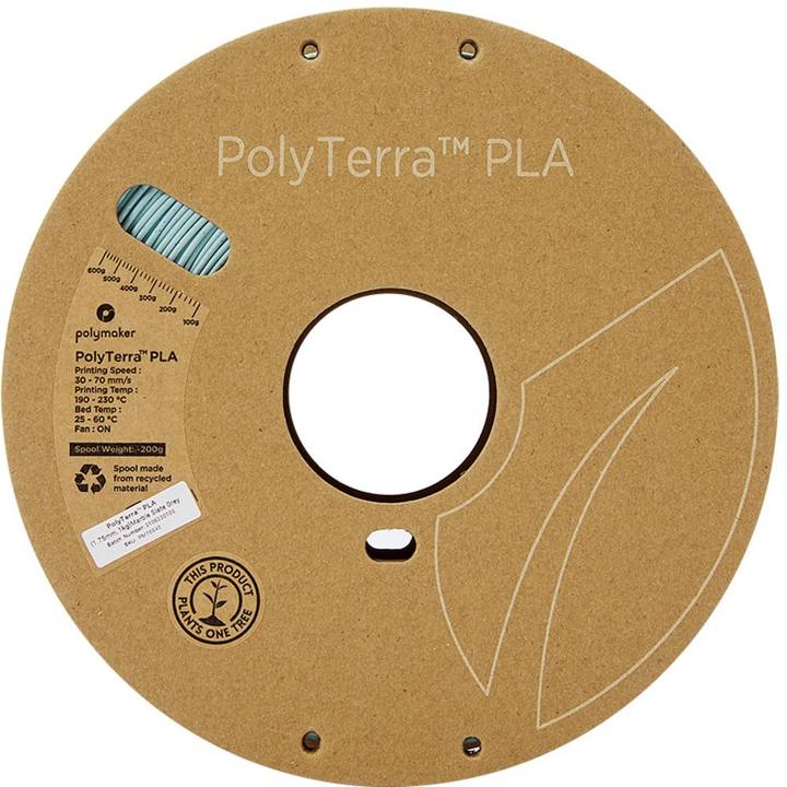 Image du produit Polymaker PolyTerra (PLA, 1.75 mm, 1000 g, Gris)