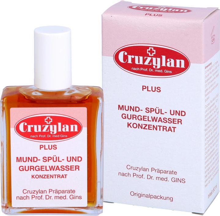 Produktbild Cruzylan Plus Mund- Spül- und Gurgelwasserkonzentrat, 50 ml Lösung (50 ml, Mundwasser)