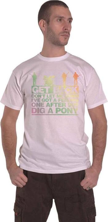 Actual product image Unisex Adult Get Back Gradient Cotton T-Shirt (M)