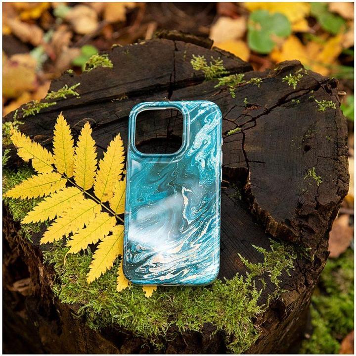 Actual product image Evelatus iPhone 15 Pro PC Customised Print Design Marble (Apple iPhone 15 Pro)