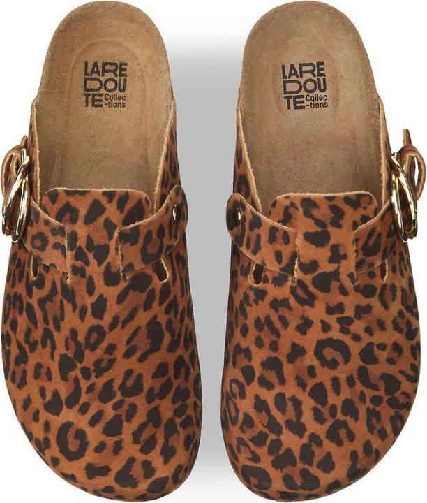 Actual product image La Redoute Collections Clogs with leopard print (40)