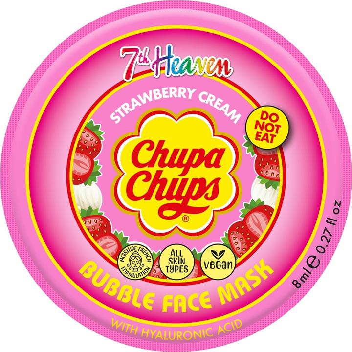 Actual product image 7th Heaven Bubble Mask Chupa Chups Strawberry Cream 8 ml (8 ml)