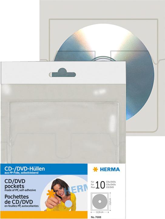 Actual product image HERMA CD/DVD sleeves